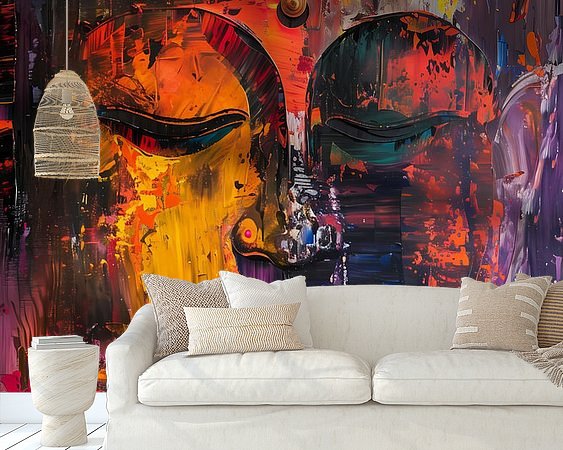 Example of the artwork in a room