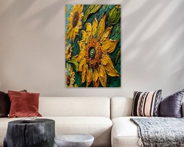 schilderachtige zonnebloemen van Egon Zitter