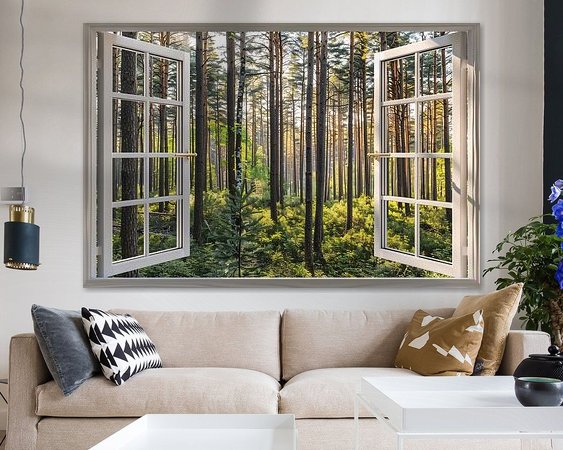 Example of the artwork in a room