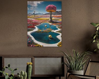Example of the artwork in a room