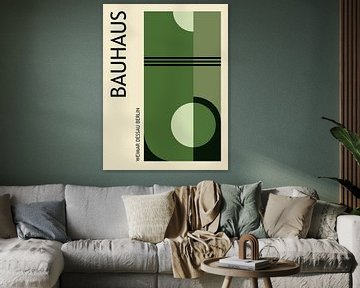 Bauhaus, in groen tinten van Hilde Remerie Photography and digital art