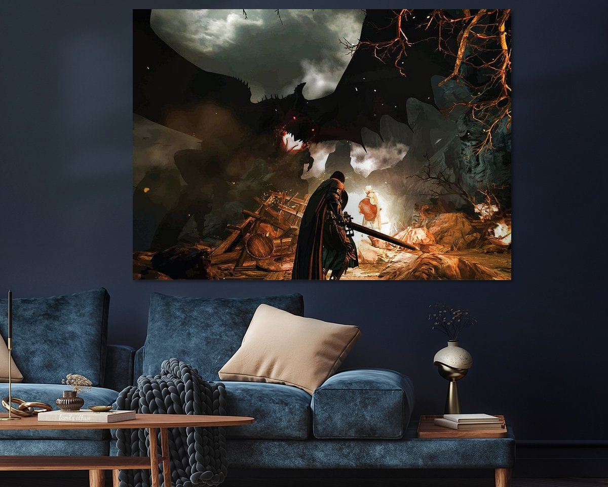 Example of the artwork in a room