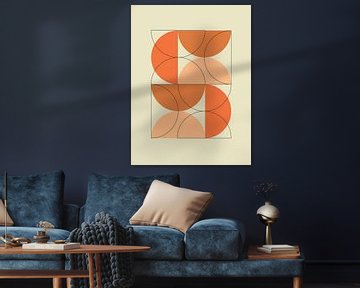 Bauhaus, in oranje tinten van Hilde Remerie Photography and digital art
