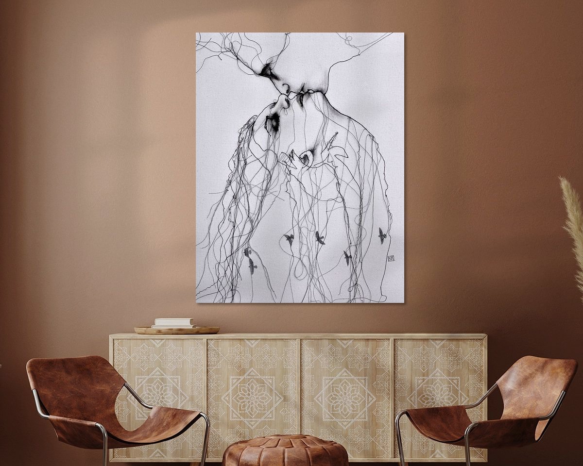 Example of the artwork in a room