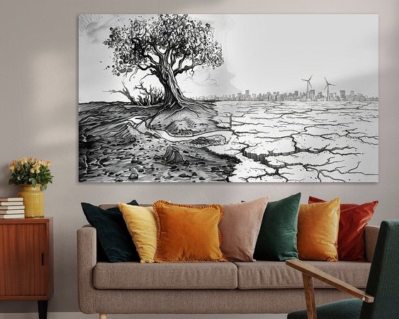 Example of the artwork in a room