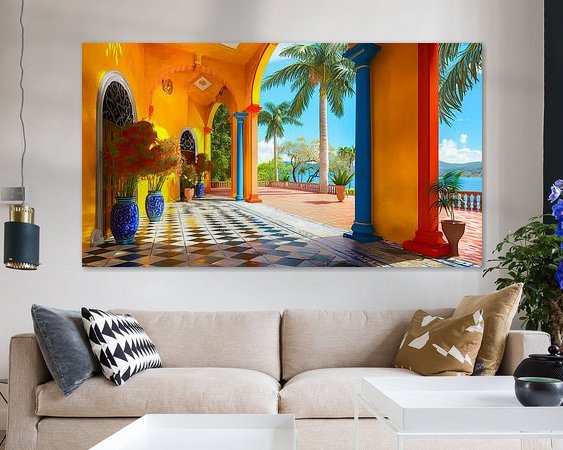 Example of the artwork in a room