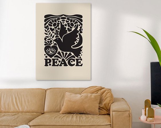Example of the artwork in a room
