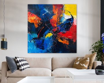 Abstract Kleurrijk van Poster Art Shop