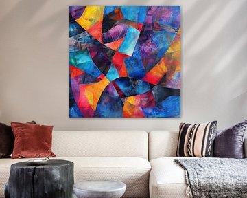 Abstract Kleurrijk van Poster Art Shop