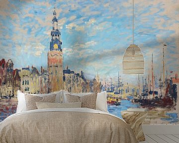 Blick auf den Montalban-Turm, Amsterdam, Claude Monet