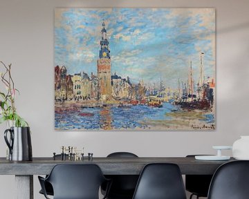 Gezicht op de Montelbaanstoren, Amsterdam, Claude Monet