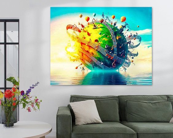 Example of the artwork in a room