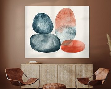 Scandinavisch kleurrijk werk van Modern Collection