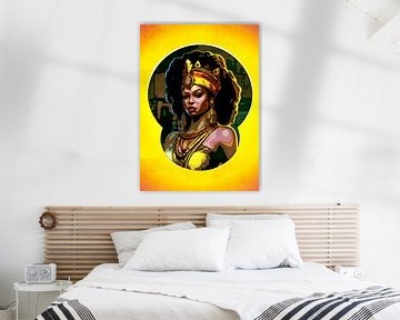 koningin versierd met afrika van irvan halim
