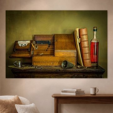 Nature morte à l'exemple d'un vieux maître. Wout Kok One2expose (vu à vtwonen)