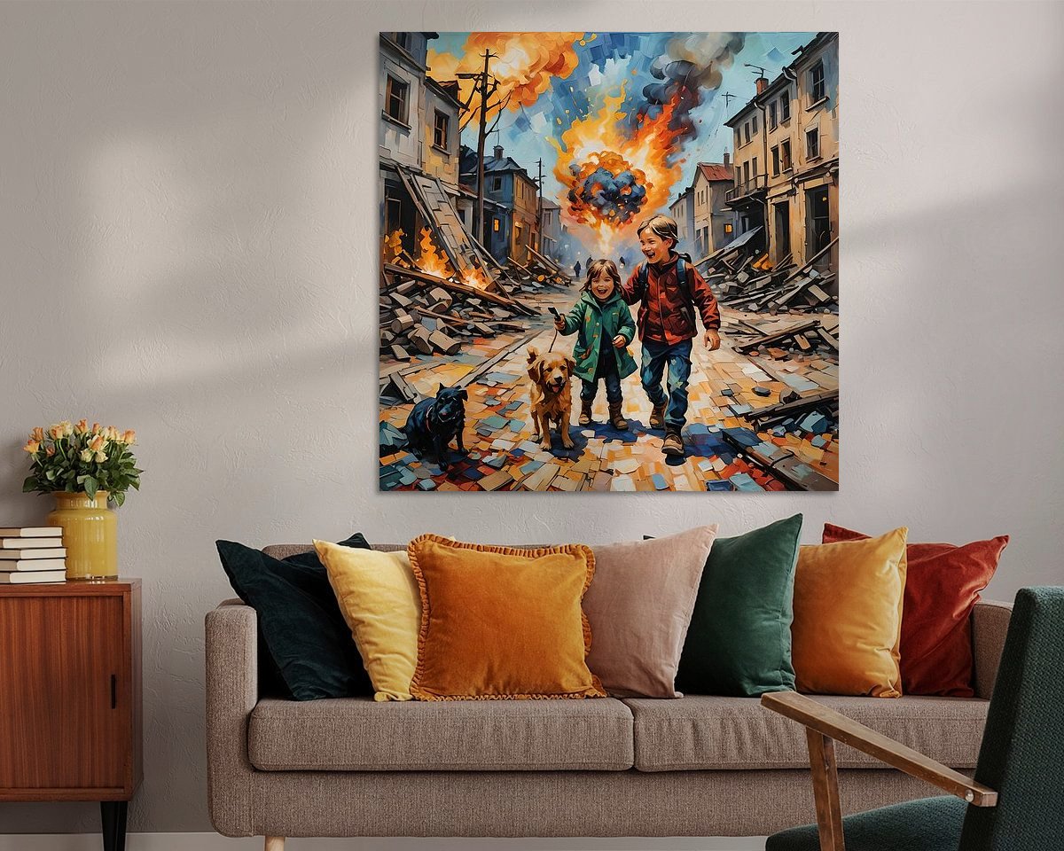 Example of the artwork in a room