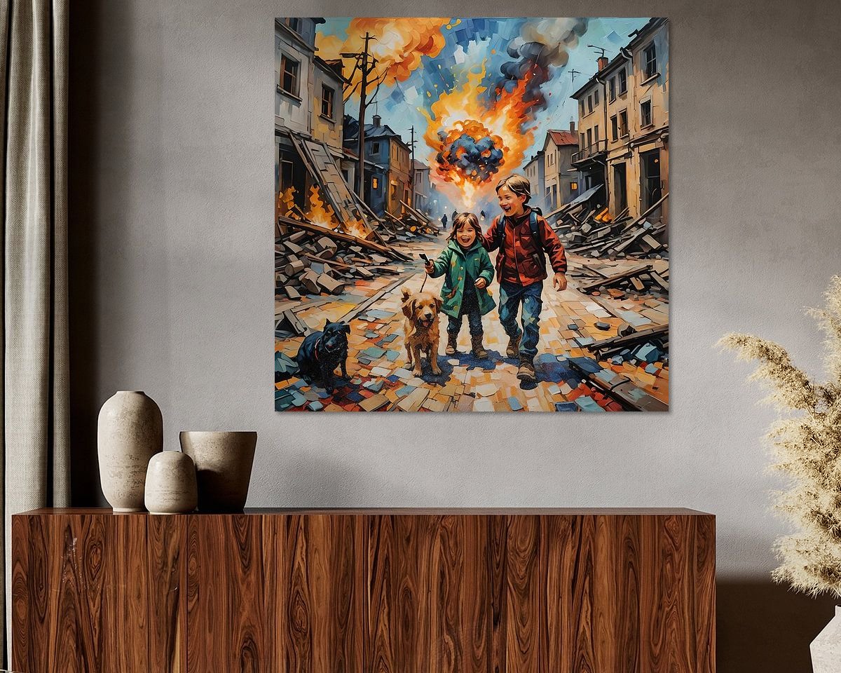 Example of the artwork in a room