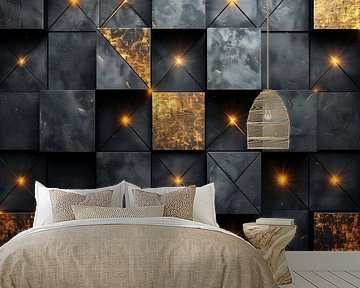 Luxury picture gold black by de-nue-pic