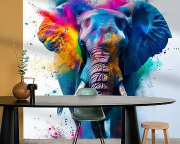 Spectrum van de Savanne - Olifant in Kleur