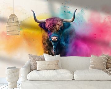 Explosion der chromatischen Energie - Bullenprofil von Eva Lee