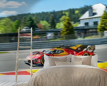 Ferrari 499P Hypercar in Eau Rouge at Spa by Sjoerd van der Wal Photography