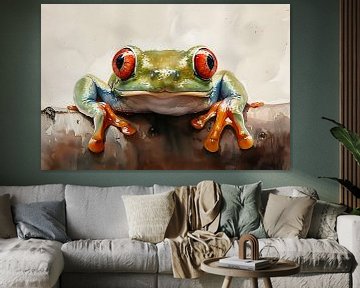 Grüner Frosch von PixelPrestige