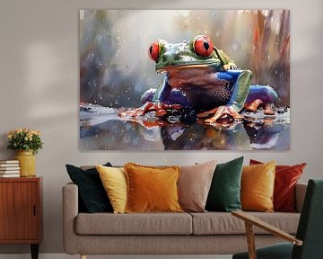 Grüner Frosch von PixelPrestige