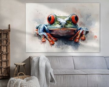 Grüner Frosch von PixelPrestige