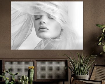 Portret in wit van May