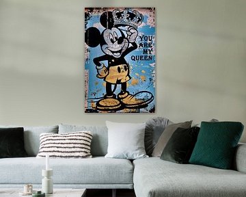 Mickey | U bent mijn koningin | Straatkunst van Frank Daske | Foto & Design
