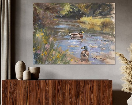 Example of the artwork in a room