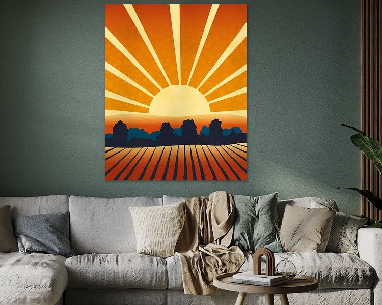 Example of the artwork in a room