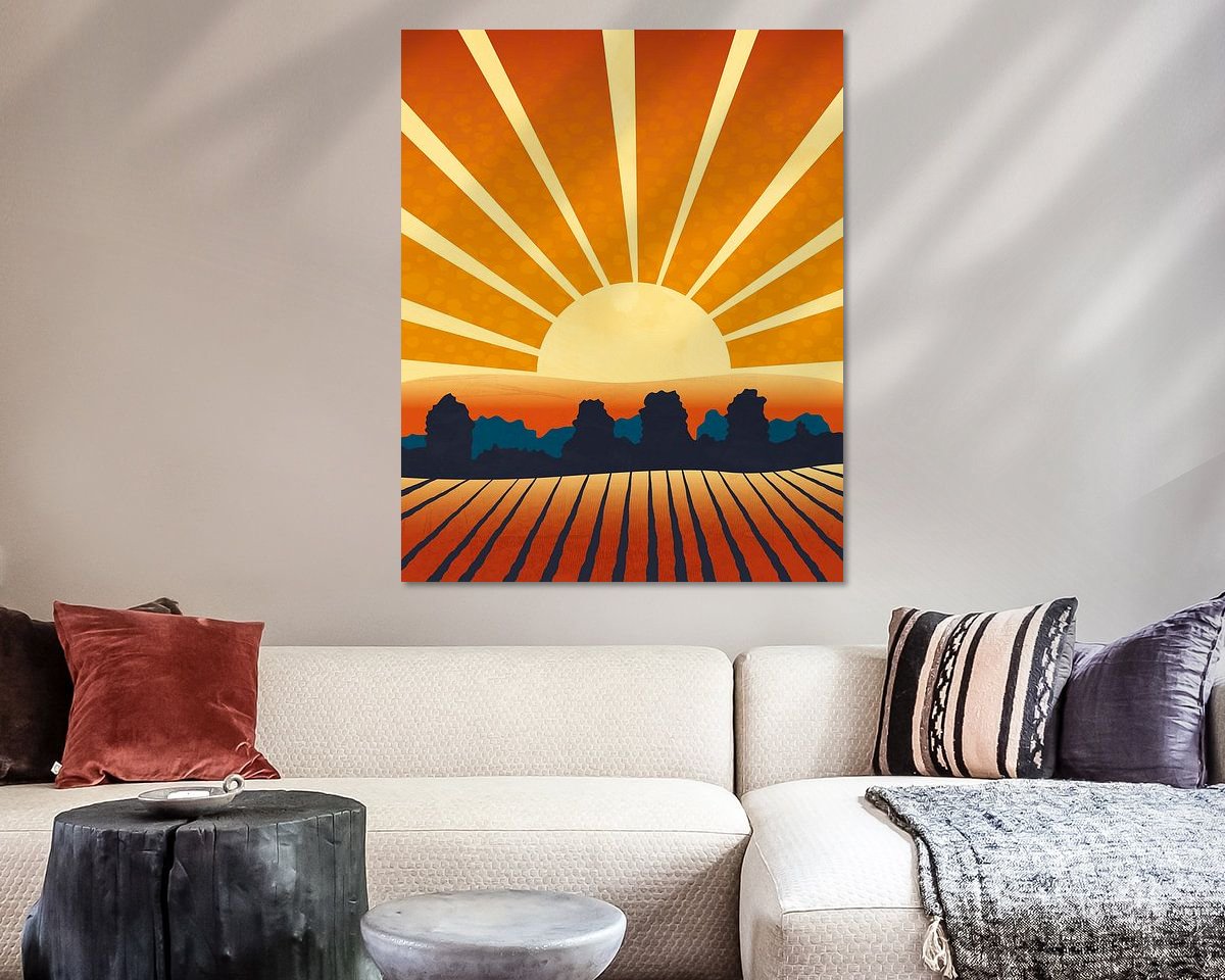 Example of the artwork in a room
