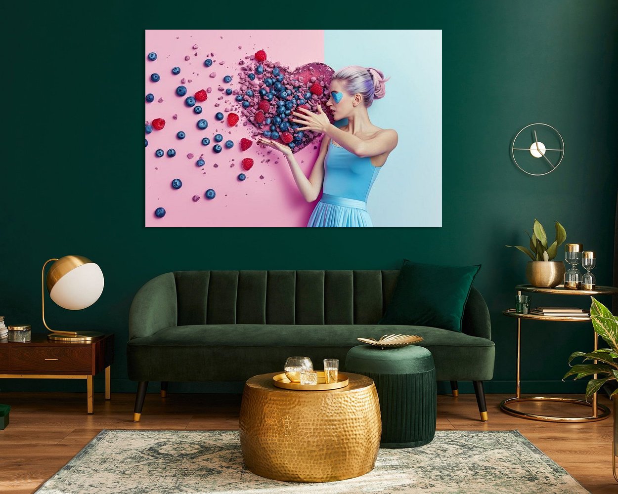Example of the artwork in a room