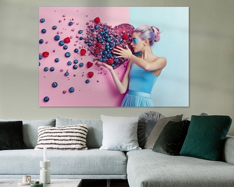 Example of the artwork in a room