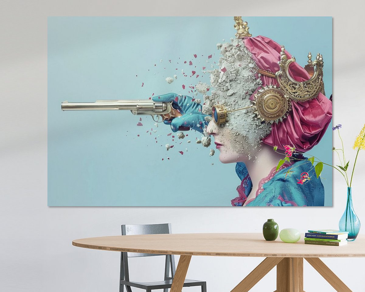 Example of the artwork in a room