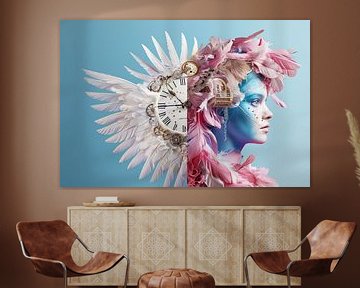 Vleugels van Tijd van Joriali abstract en digitale kunst