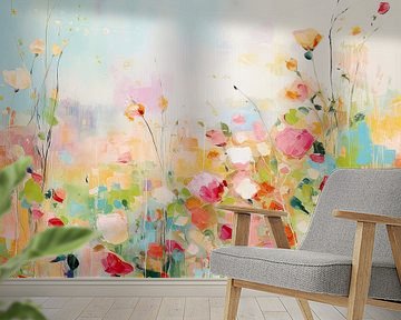 Bloemenveld Impressionisme van De Mooiste Kunst