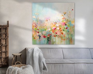 Bloemenveld Impressionisme van De Mooiste Kunst