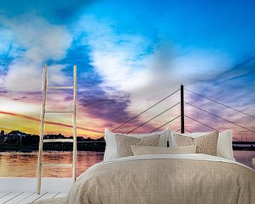 Sunset on the Rhine by Dieter Walther