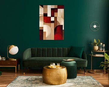Klassiek abstract geometrisch 2 van Georgia Chagas