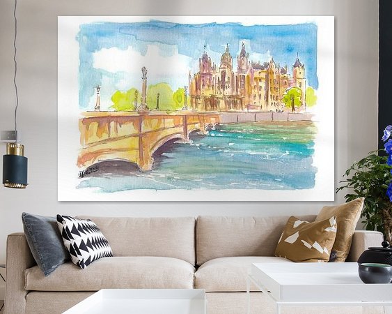 Example of the artwork in a room