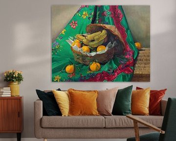 Félix Vallotton - Mand met mandarijnen en bananen van Peter Balan