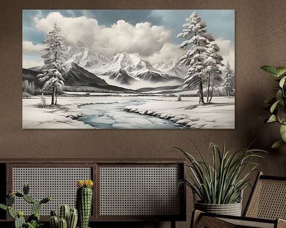 Example of the artwork in a room