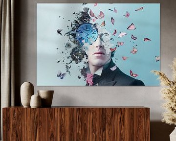 portrait, man, surrealism 