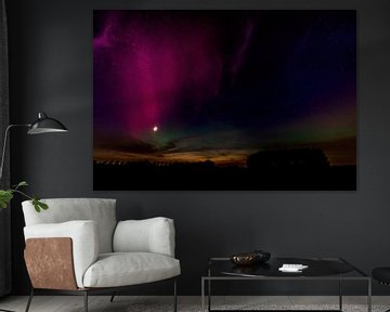 Het Noorderlicht, Aurora borealis, het Poollicht. van Rob Smit