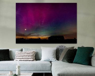 Het Noorderlicht, Aurora borealis, het Poollicht. van Rob Smit