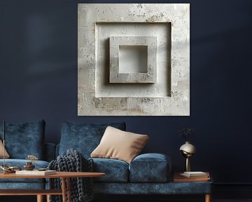 Sereniteit in Structuur: Spel van Licht en Schaduw van Color Square