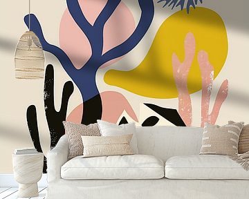 Retro, Coral with Fish by Caroline Guerain