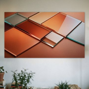 Glas met verschillende kleuren